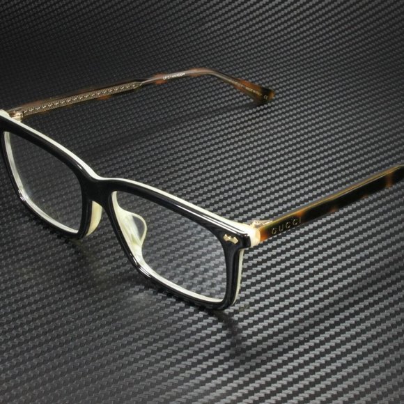 Gucci Black Brown 54mm Eyeglasses - Picture 1 of 3